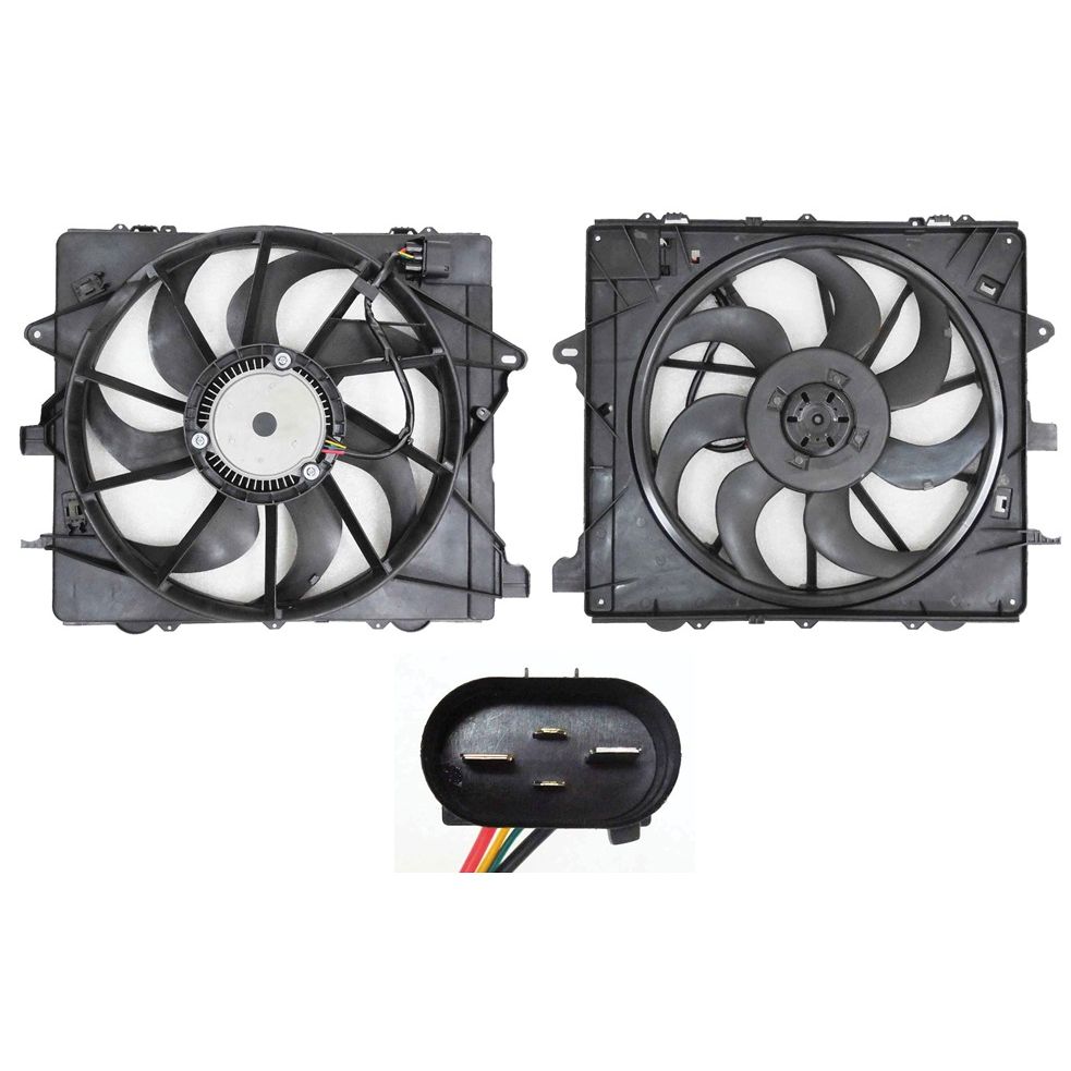 CHEVROLET CAMARO RADIATOR & A/C FAN ASSY(SINGLE)(2.0/3.6L)(W/ENG OIL COOLER) OEM#84392557 2016-2020 PL#GM3115280