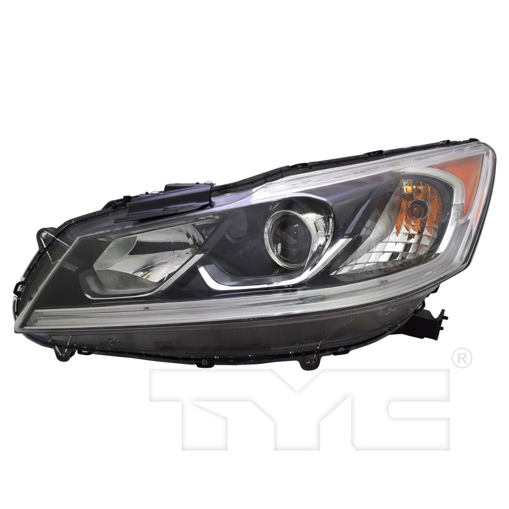 HONDA ACCORD SEDAN HEAD LAMP ASSEMBLY LEFT (Driver Side) (HALOGEN)(WO/LED DRL) LX **CAPA** OEM#33150T2AA61 2016-2017 PL#HO2502168C