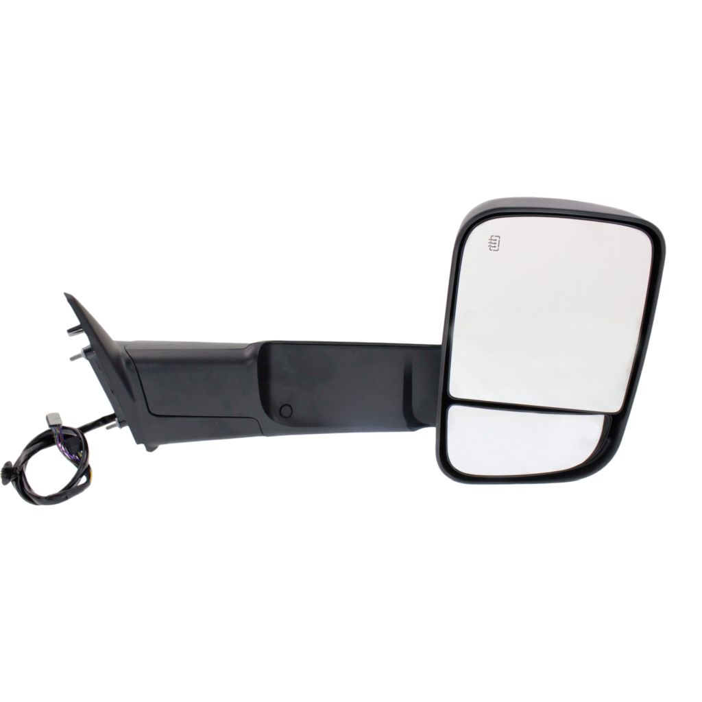 DODGE TRUCKS & VANS DODGE/PU (R2500/3500) DOOR MIRROR RIGHT (Passenger Side) PWR/HTD/SIGNAL/PUDDLE/MEMORY/PWR-FOLD(BLACK)(TOW TYPE) OEM#68412884AC 2015-2018 PL#CH1321402