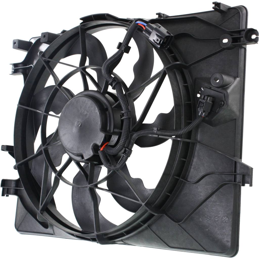 HYUNDAI GENESIS COUPE RADIATOR & A/C FAN ASSEMBLY (3.8L) OEM#253802M280 2013-2016 PL#HY3115148