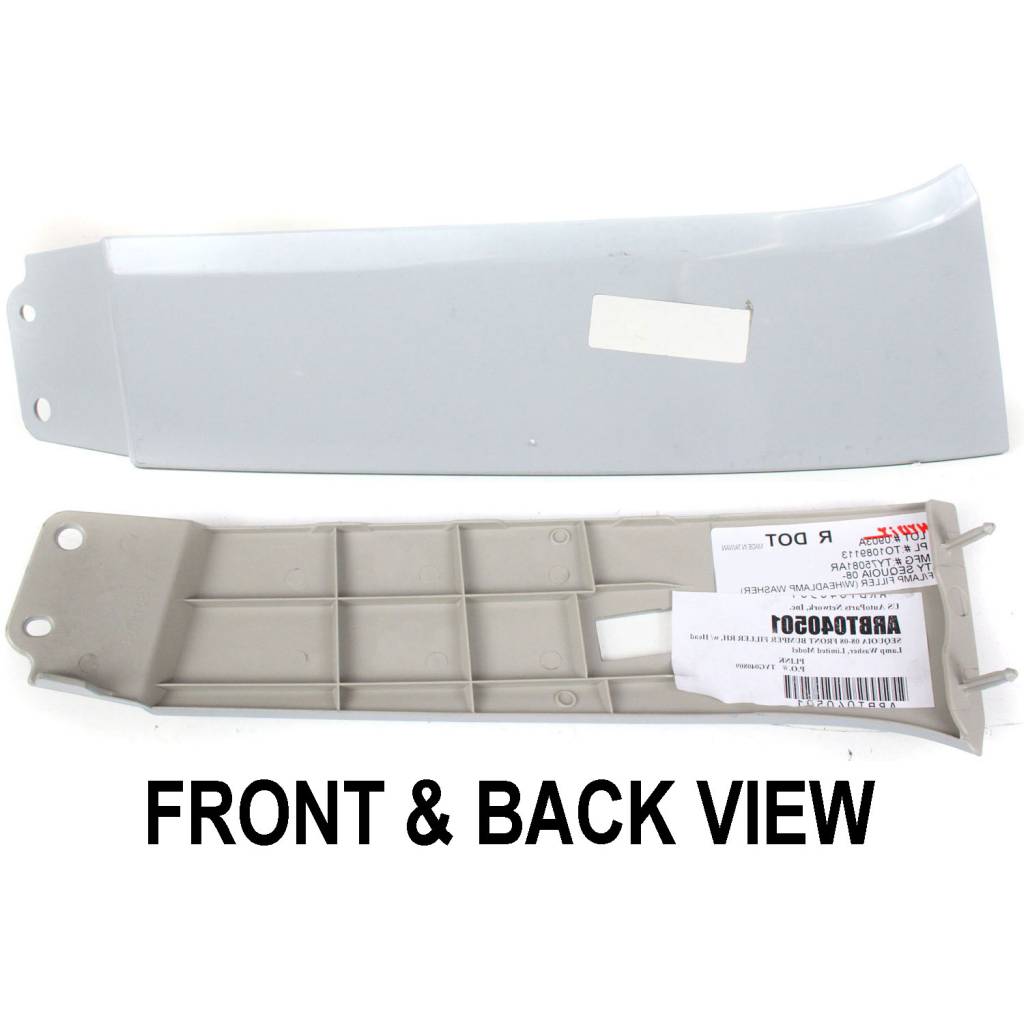 TOYOTA SEQUOIA HEAD LAMP FILLER LEFT (Driver Side) (W/ HEAD LAMP Washer)(LTD/Platinum Model) OEM#539320C902 2008-2017 PL#TO1088116