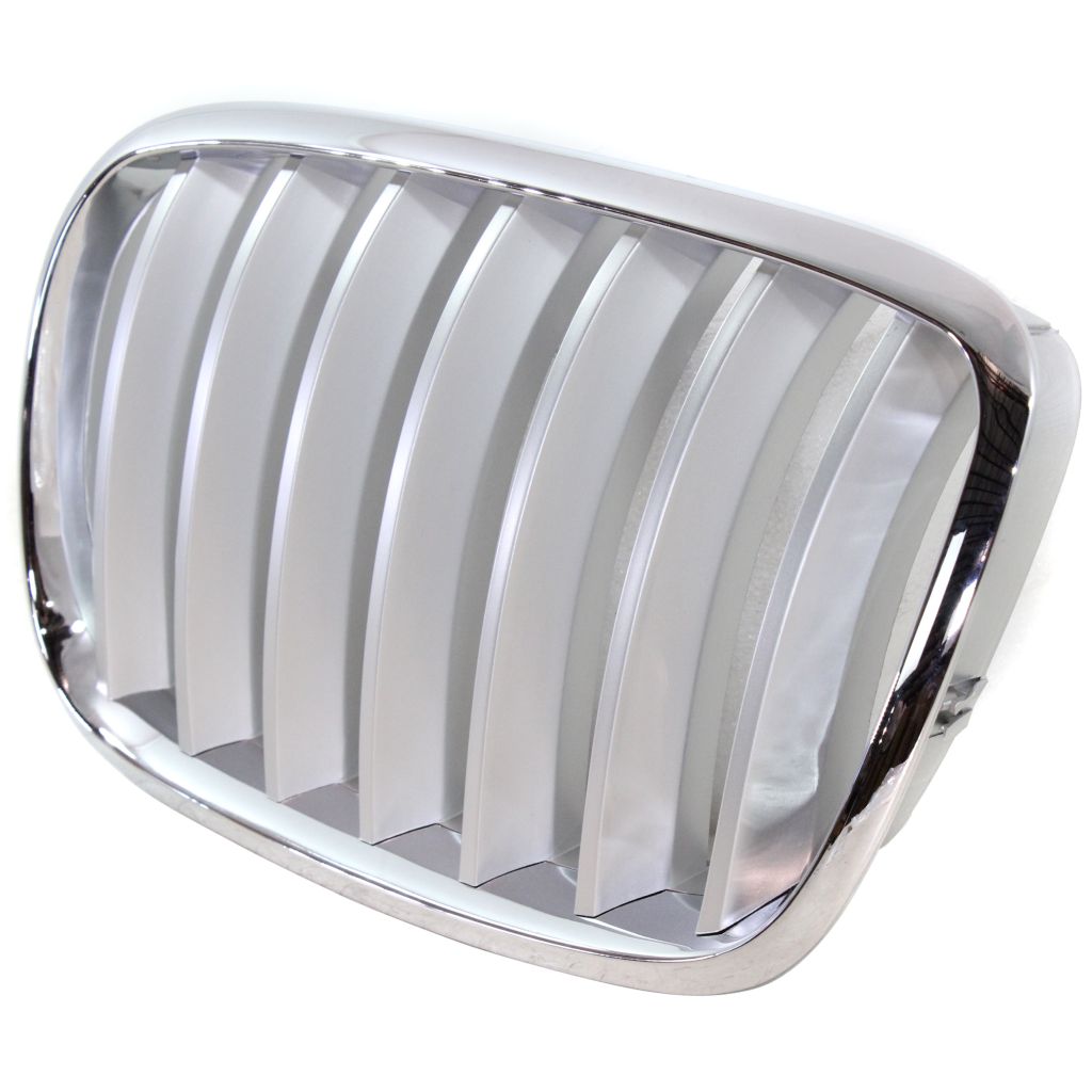 BMW BMW X5 GRILLE LEFT (Driver Side) CHR/SLV OEM#51137185223 2011-2013 PL#BM1200182