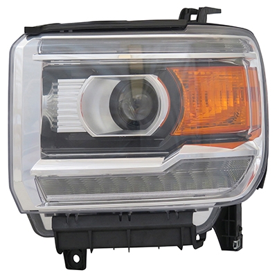 GM TRUCKS & VANS SIERRA/PU 2500/3500 (GMC) HEAD LAMP ASSY LEFT (Driver Side) (W/LED ACCENTS) OEM#84144047 2015-2017 PL#GM2502390