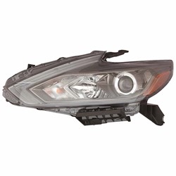 NISSAN(DATSUN) ALTIMA SEDAN HEAD LAMP ASSEMBLY LEFT (Driver Side) (HALOGEN)(WO/LED DRL)(BLK BEZEL) **CAPA** OEM#260609HS9B 2016-2018 PL#NI2502249C