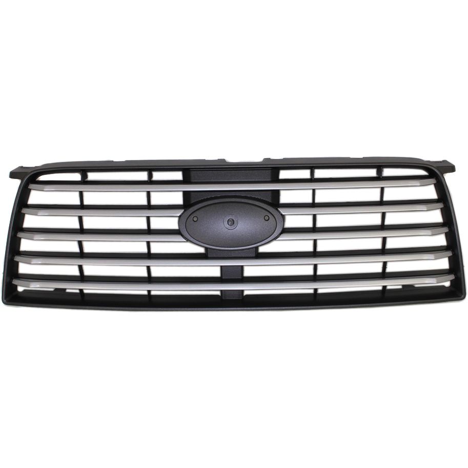 SUBARU FORESTER GRILLE BLACK W/SILVER MLDGS (EXC MESH) OEM#91121SA082 2006-2008 PL#SU1200136