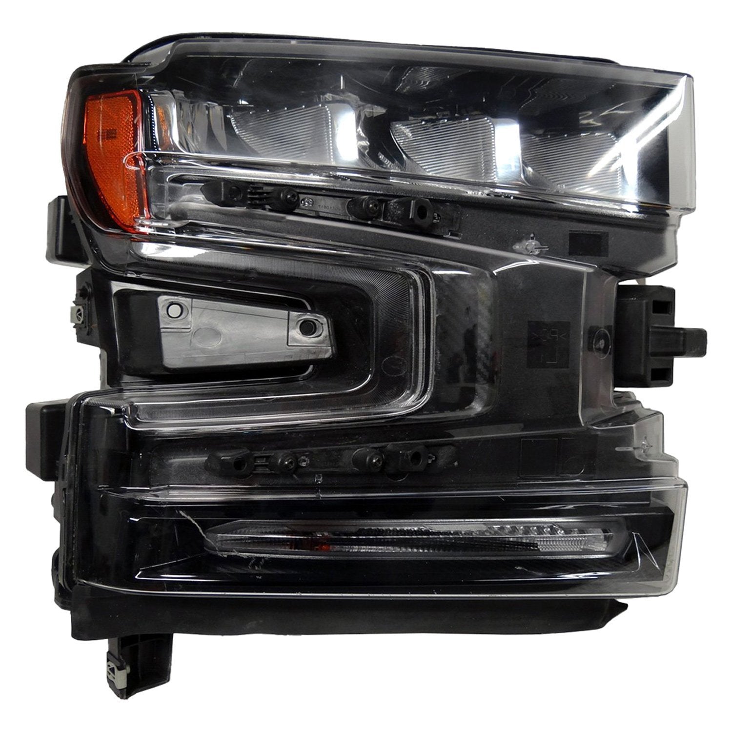 GM TRUCKS & VANS SILVERADO/PU 1500 (22 OLD STYLE) HEAD LAMP ASSY RIGHT (Passenger Side) (LED)(CHROME BEZEL) OEM#85567927 2019-2022 PL#GM2503497