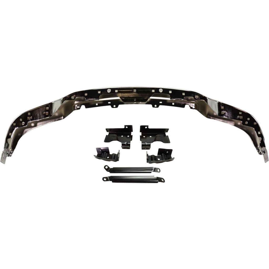 GM TRUCKS & VANS SIERRA/PU (GMC) (07 OLD STYLE) FRONT BUMPER CHROME (W/BKT/6PCS) OEM#15098990-PFM 2003-2007 PL#GM1002463
