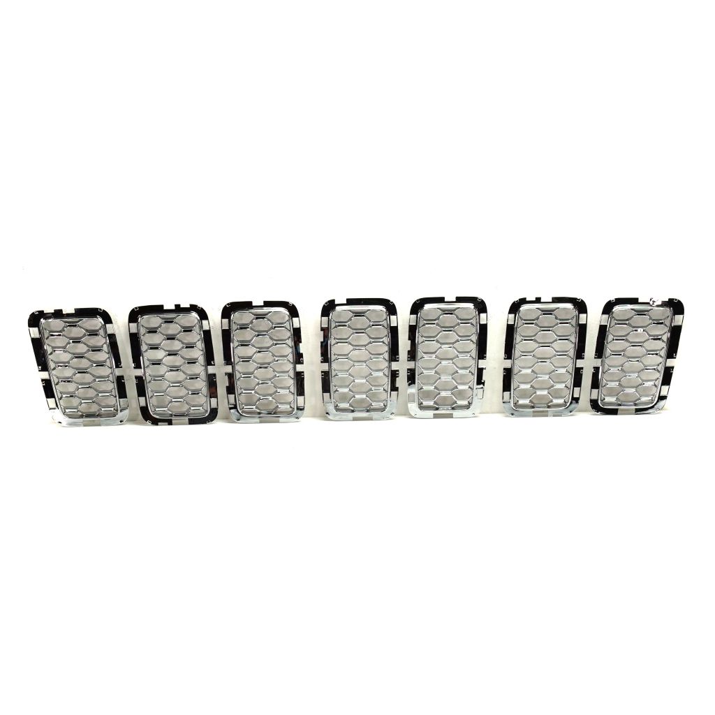 JEEP GRAND CHEROKEE GRILLE INNER MESH CHROME (7pcs) (OVERLAND) OEM#6NZ03SZ0AA 2017-2021 PL#CH1201113