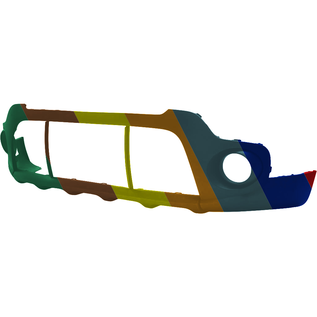 KIA SOUL FRONT BUMPER COVER LOWER TXT-BLACK (BASE/LX) OEM#86512B2500 2017-2019 PL#KI1015111