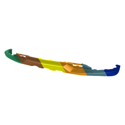 GM TRUCKS & VANS SILVERADO/PU 1500 (19 OLD STYLE) FRONT BUMPER COVER LOWER PRIMED (W/IMPACT BAR SKID PLATE; WO/Z71 PKG) OEM#84029800 2016-2019 PL#GM1015135