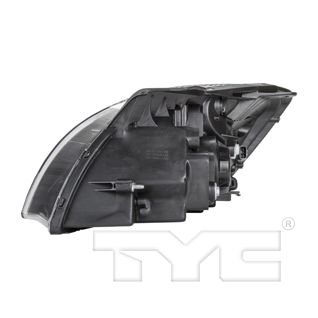 KIA RIO SEDAN HEAD LAMP ASSEMBLY RIGHT (Passenger Side) (BLACK BEZEL)(W/ AMBER REFL)**CAPA** OEM#921021G610 2010-2011 PL#KI2503153C