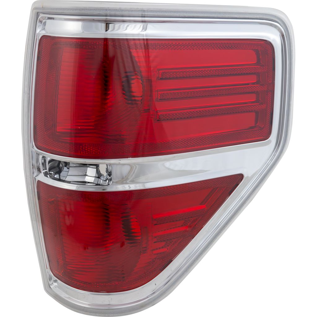 FORD TRUCKS & VANS FORD/PU F150 (EXC SVT RAPTOR) TAIL LAMP UNIT RIGHT (Passenger Side) (STYLESIDE)(CHROME TRIM)**CAPA** OEM#BL3Z13404B 2009-2014 PL#FO2819143C