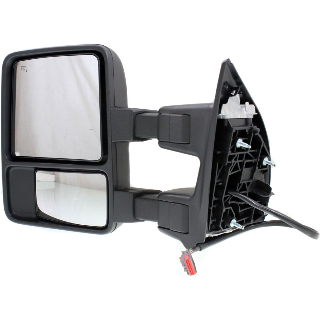FORD TRUCKS & VANS FORD/PU (F250/350/450/550) Super Duty DOOR MIRROR LEFT (Driver Side) PWR/HTD/SIGNAL/MEMORY (MANUAL TELESCOPING)(BLACK)(TOW TYPE) OEM#7C3Z17683EC 2008-2010 PL#FO1320356