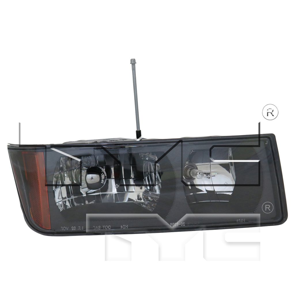 GM TRUCKS & VANS AVALANCHE HEAD LAMP ASSY RIGHT (Passenger Side) (W/PLASTIC BMP) **CAPA** OEM#15136537 2002-2006 PL#GM2503219C