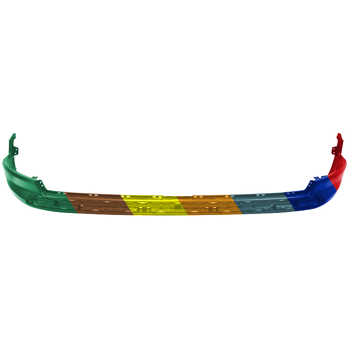 JEEPVEHICLE COMPASS FRONT BUMPER COVER LOWER PRIMED (EXC TRAILHAWK) OEM#6VH22TZZAA 2022-2025 PL#CH1015151