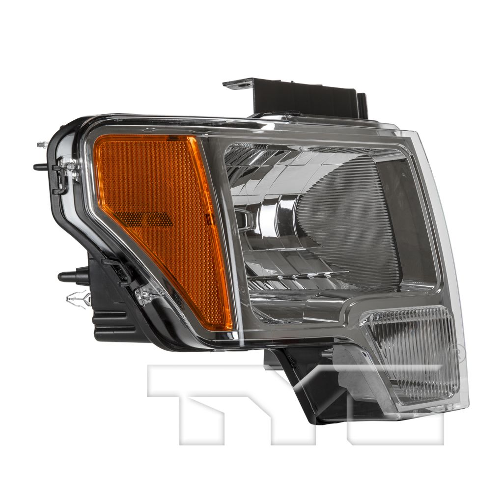 FORD TRUCKS & VANS FORD/PU (F150)(EXC SVT RAPTOR) (core required) HEAD LAMP UNIT RIGHT (Passenger Side) (HALOGEN)(CHROME TRIM)(OE TAKEOFF) OEM#DL3Z13008A 2009-2014 PL#FO2503287