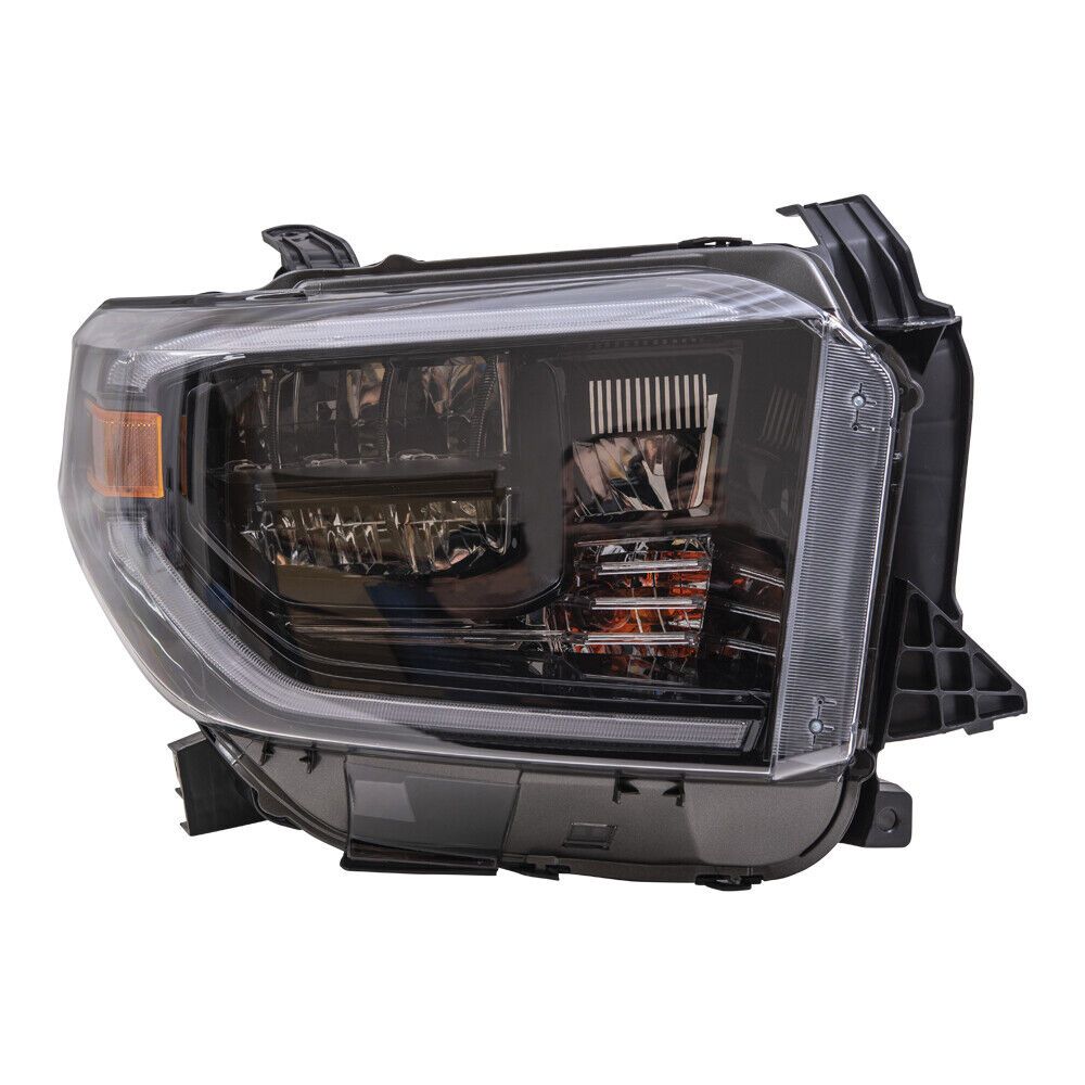 TOYOTA TUNDRA HEAD LAMP ASSY RIGHT (Passenger Side) (LED)(W/SMOKED CHROME) **CAPA** OEM#811100C211 2019-2021 PL#TO2503281C