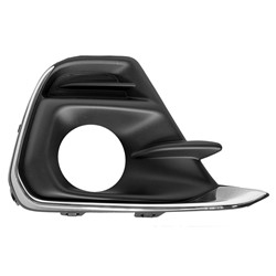 CHEVROLET SPARK FOG LAMP BEZEL ASSY RIGHT (Passenger Side) BLACK W/LOWER MLDG CHROME (1LT/2LT/LS) OEM#95286425 2016-2018 PL#GM1039240