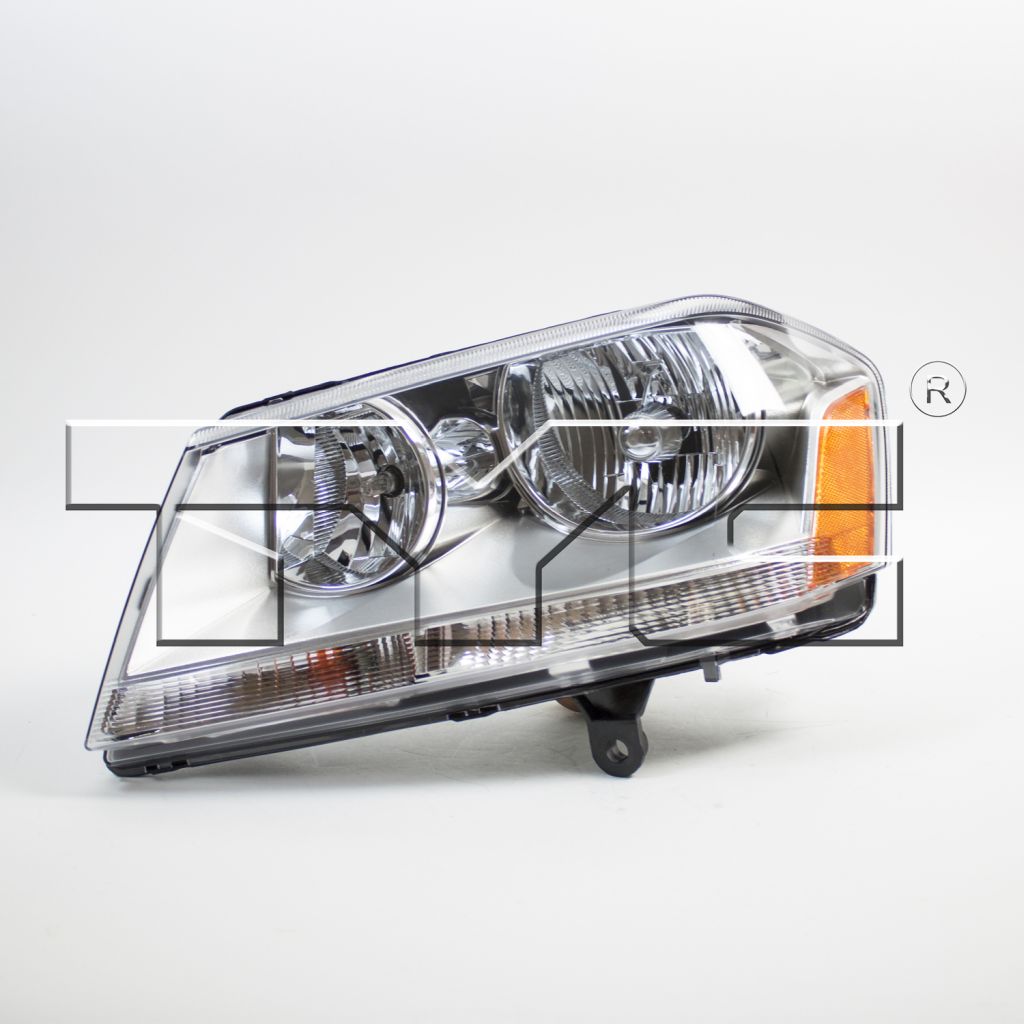 DODGE AVENGER HEAD LAMP ASSEMBLY LEFT (Driver Side) (CHROME HSG)**CAPA** OEM#5116343AD 2008-2014 PL#CH2502182C