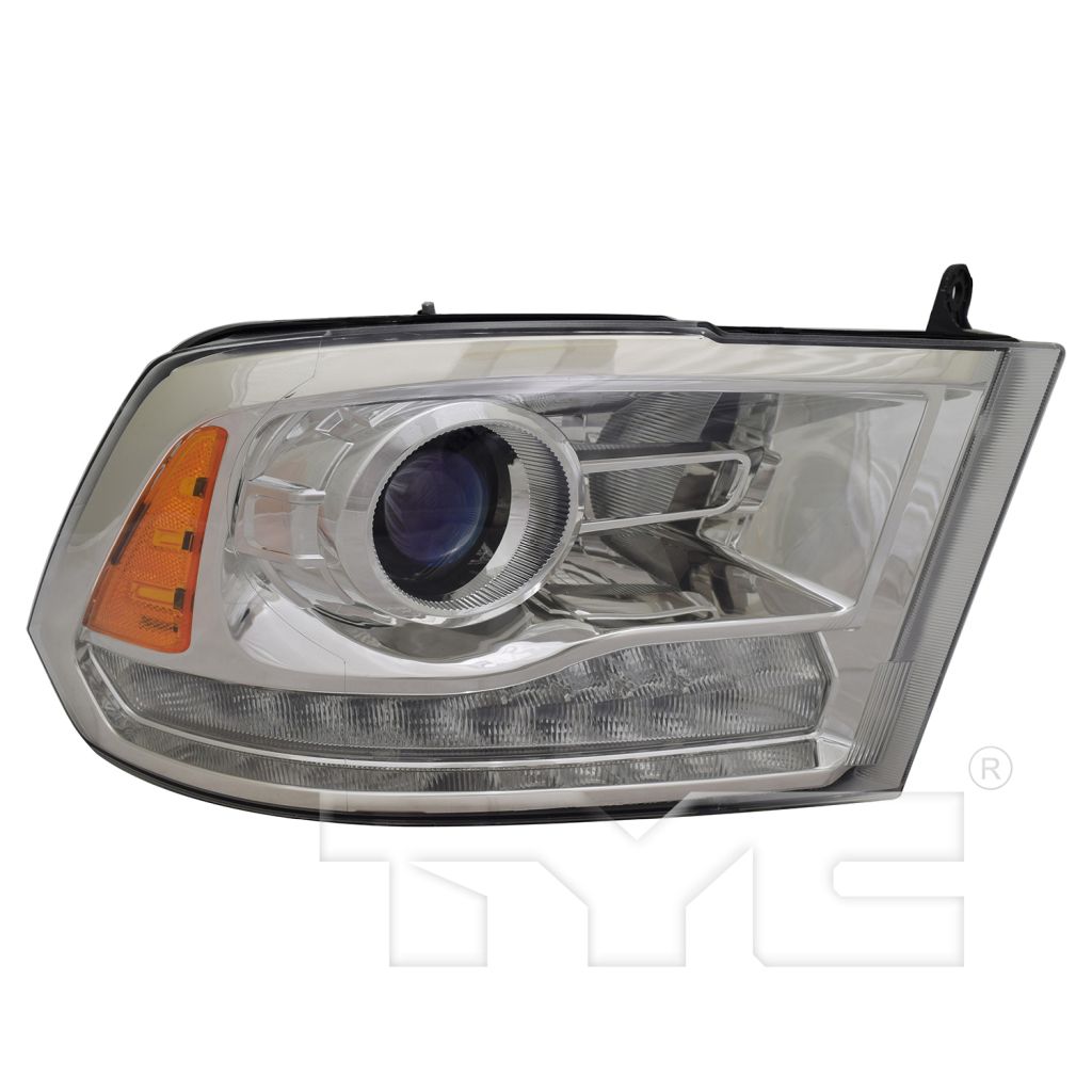 DODGE TRUCKS & VANS DODGE/PU (R1500) HEAD LAMP RIGHT (Passenger Side) (W/PROJECTOR)(CHR BEZEL)**CAPA** OEM#68093216AD 2013-2015 PL#CH2503244C