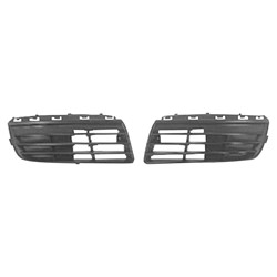 VOLKSWAGEN JETTA WAGON FRONT BUMPER GRILLE OUTER RIGHT (Passenger Side) BLK(W/O F/L) OEM#1K0853666F9B9 2009 PL#VW1036107