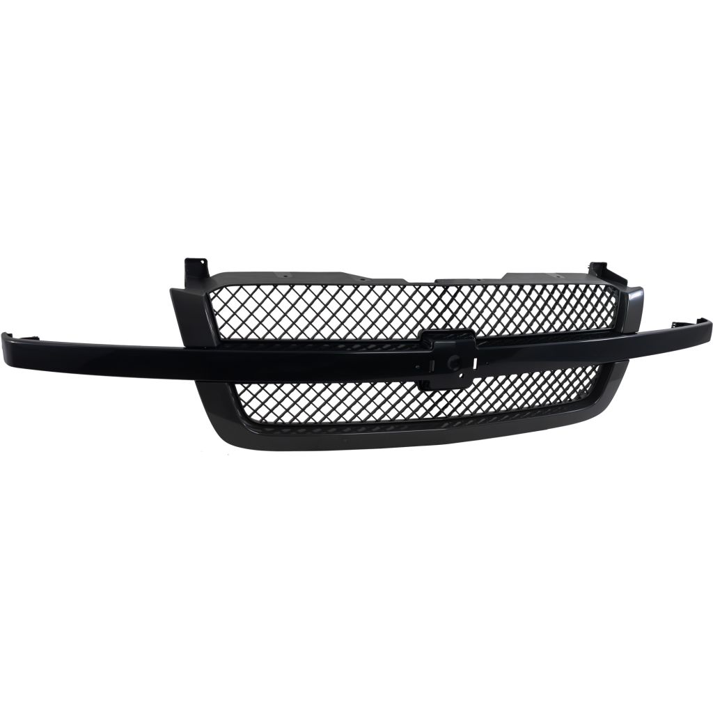 GM TRUCKS & VANS SILVERADO/PU (CHEVY) (07 OLD STYLE) GRILLE BLACK CENTER BAR/PTD FRAME (1500 SS MDL) OEM#19168630 2003-2005 PL#GM1200557