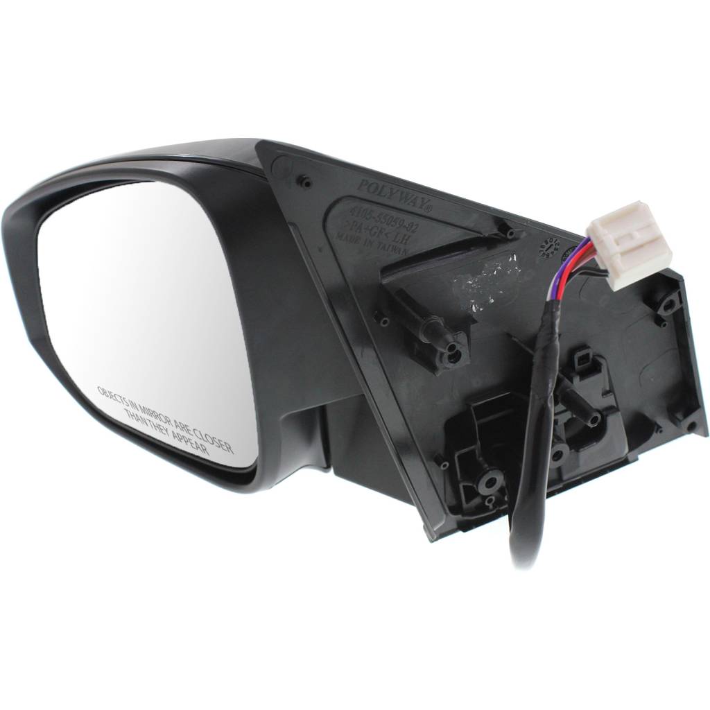 TOYOTA RAV4 DOOR MIRROR LEFT (Driver Side) PWR/HTD/SIGNAL (WO/BLIND DETECT) (W/CVR) OEM#879400R090C0 2013-2014 PL#TO1320310