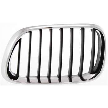 BMW BMW X5 GRILLE LEFT (Driver Side) CHROME/BLACK OEM#51138402645 2000-2003 PL#BM1200152