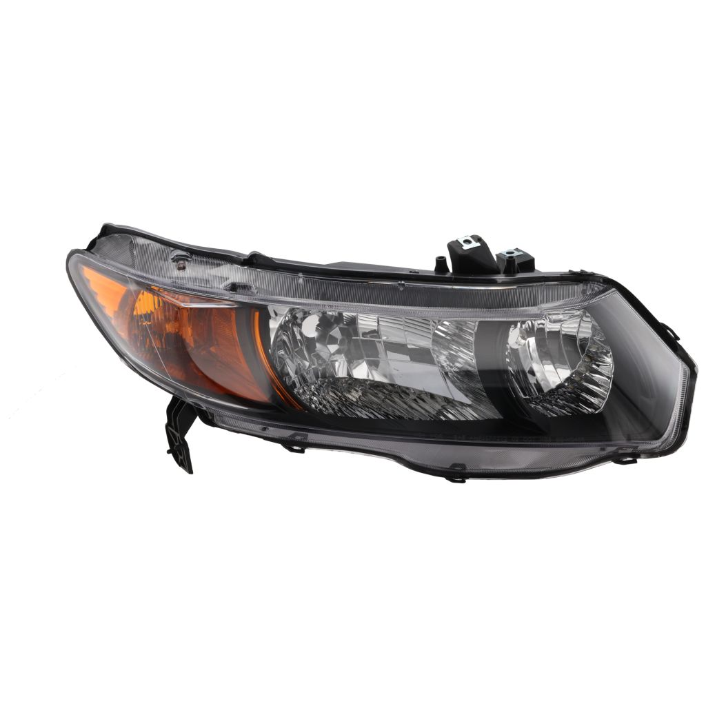 HONDA CIVIC COUPE HEAD LAMP RIGHT (Passenger Side) (Exc Si)(AMBER SIGN LENS) OEM#33101SVAA02 2006-2008 PL#HO2519111