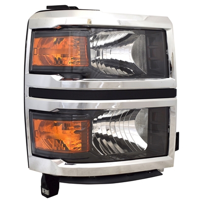 GM TRUCKS & VANS SILVERADO/PU 1500 (19 OLD STYLE) HEAD LAMP ASSY RIGHT (Passenger Side) (HALOGE WT/LT) OEM#84434762 2014-2015 PL#GM2503410
