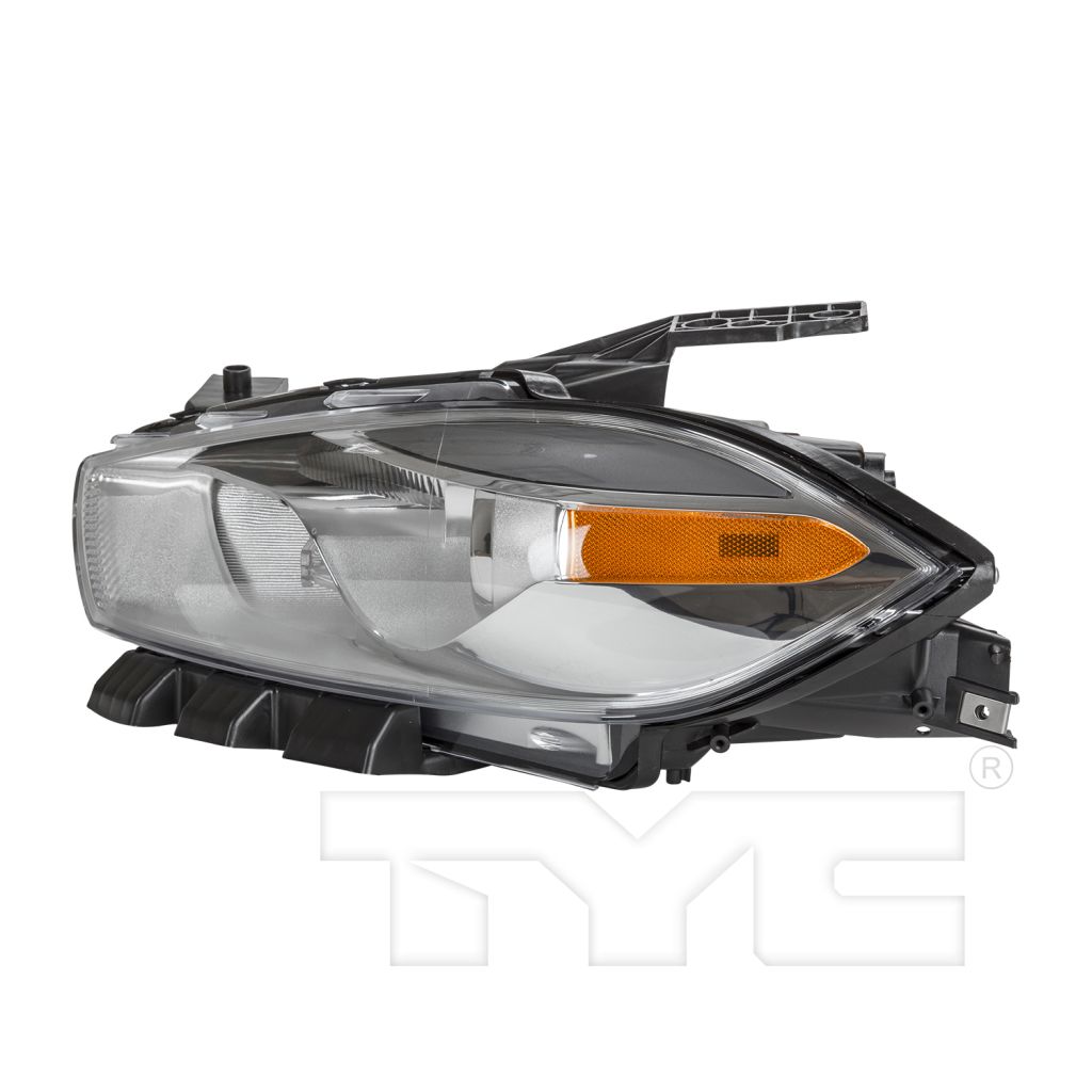 DODGE DART HEAD LAMP ASSEMBLY LEFT (Driver Side) (HALOGEN)(CHR BEZEL) **CAPA** OEM#68081389AL 2013-2015 PL#CH2518143C
