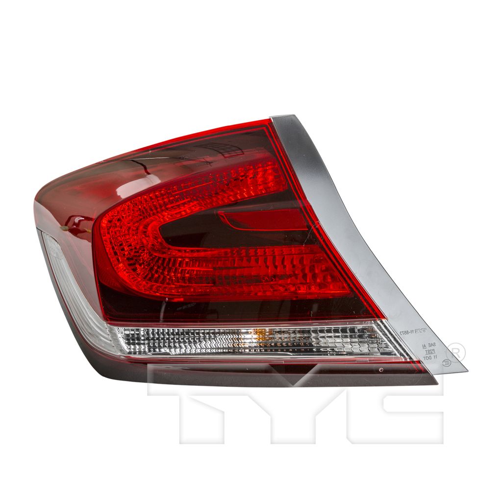 HONDA CIVIC SEDAN TAIL LAMP ASSEMBLY LEFT (Driver Side) OEM#33550TR0A51 2013-2015 PL#HO2804102