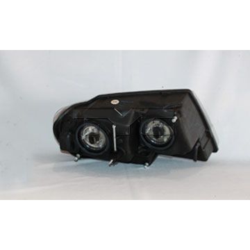 JEEPVEHICLE GRAND CHEROKEE HEAD LAMP ASSY LEFT (Driver Side) (LAREDO/SPORT)(CLEAR PARK LEN/BLACK BEZEL) OEM#55155129AJ 2002-2004 PL#CH2502138