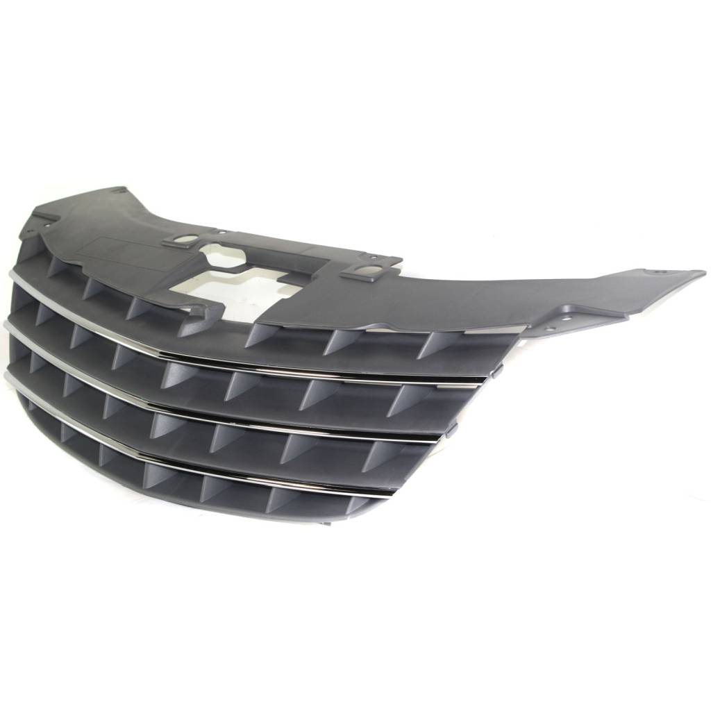CHRYSLER SEBRING CONV GRILLE SLV/BLK W/CHR MOLDING OEM#1CM541S9AC 2008-2010 PL#CH1200315