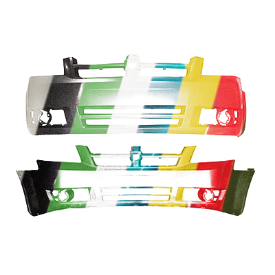 DODGE TRUCKS & VANS GRAND CARAVAN FRONT BUMPER COVER PRIMED (BASE/SE) (WO/WASHER) OEM#1AG01TZZAA (P) 2008-2010 PL#CH1000924