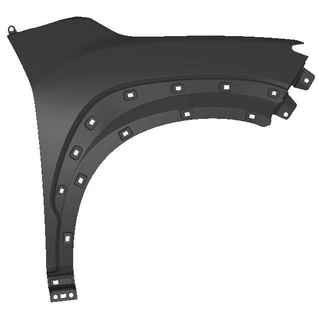HYUNDAI KONA ELECTRIC FENDER RIGHT (Passenger Side) **CAPA** OEM#66321J9000 2019-2023 PL#HY1241172C