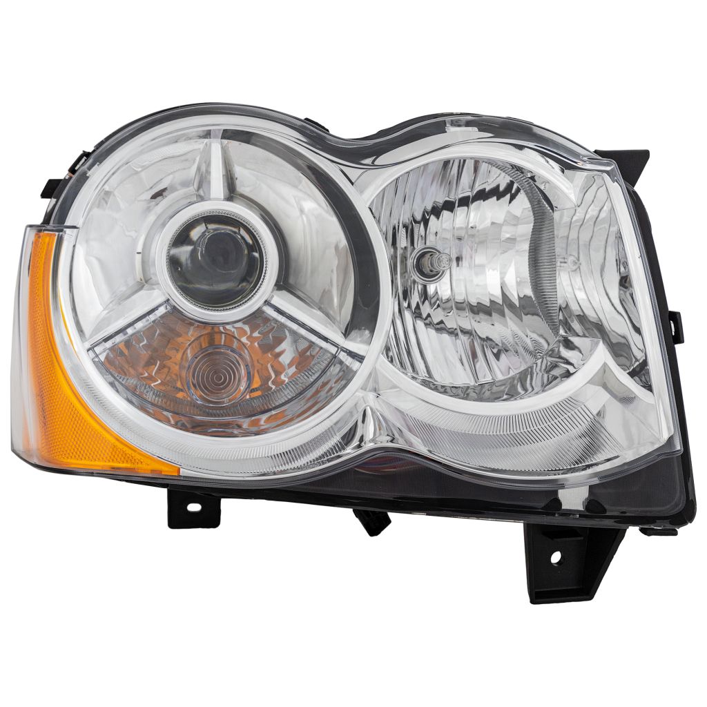 JEEP GRAND CHEROKEE HEAD LAMP ASSEMBLY RIGHT (Passenger Side) (HID)(W/O KIT) OEM#55157484AH 2008-2010 PL#CH2519129