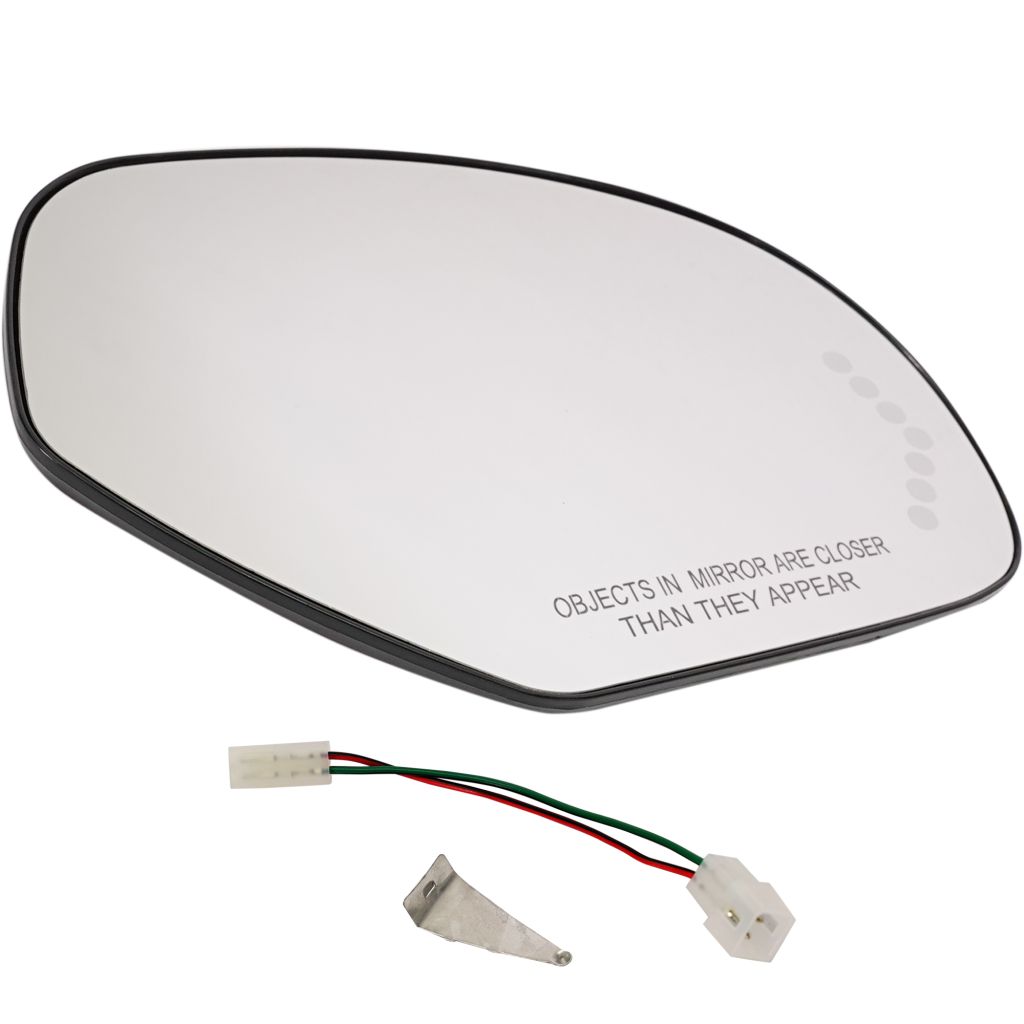 GM TRUCKS & VANS SILVERADO/PU 2500/3500 (CHEVY) DOOR MIRROR GLASS RIGHT (Passenger Side) HTD/SIGNAL (ENCASED IN BACKING) OEM#15886196 2011-2014 PL#GM1325138