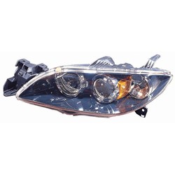 MAZDA MAZDA3 HEAD LAMP UNIT LEFT (Driver Side) (SEDAN)(HALOGEN)**CAPA** OEM#BN8P510L0D 2004-2009 PL#MA2518108C