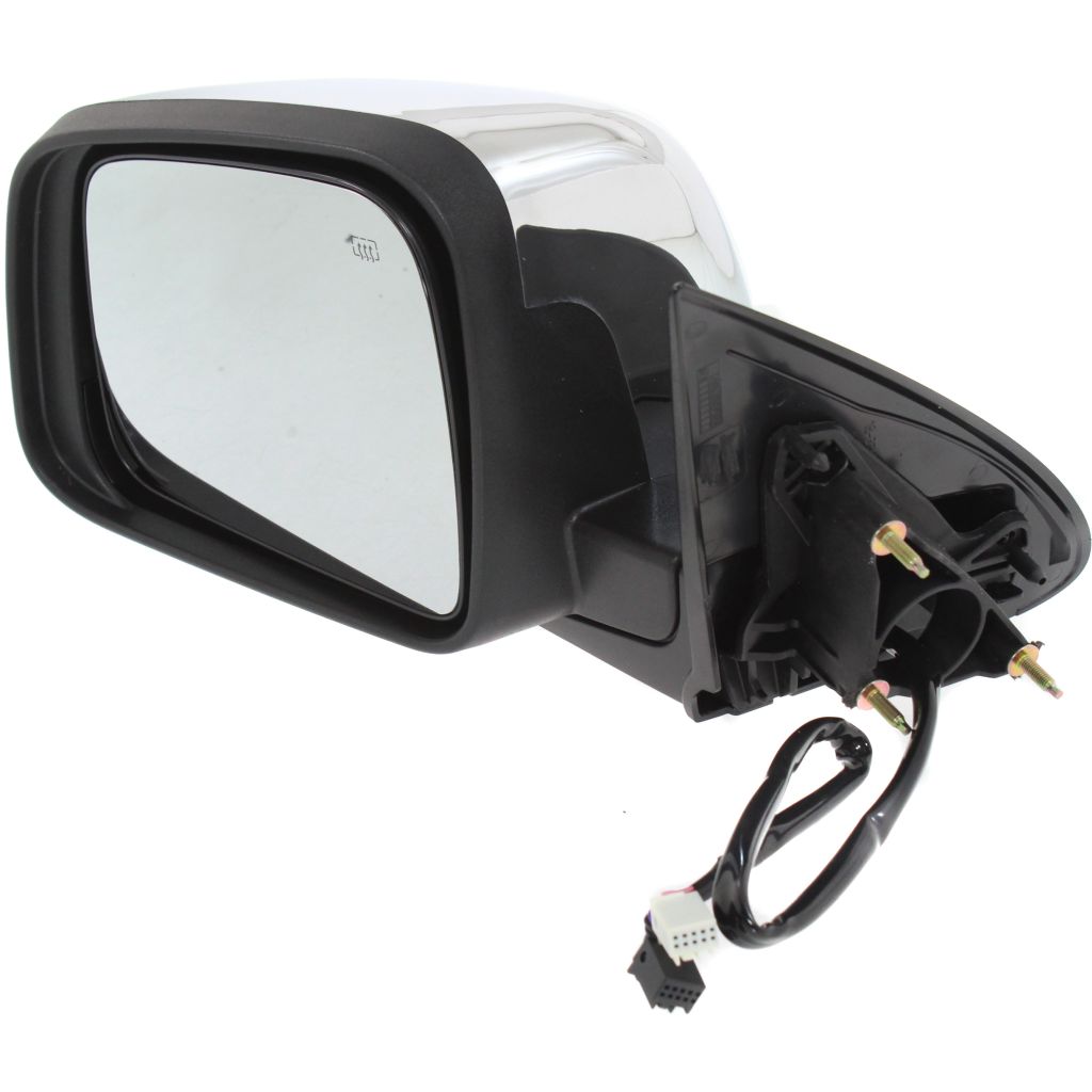 DODGE TRUCKS & VANS DURANGO DOOR MIRROR LEFT (Driver Side) PWR/HTD/SIGNAL (CHR)(WO/BLIND SPOT DET) OEM#68237573AF 2014-2022 PL#CH1320377