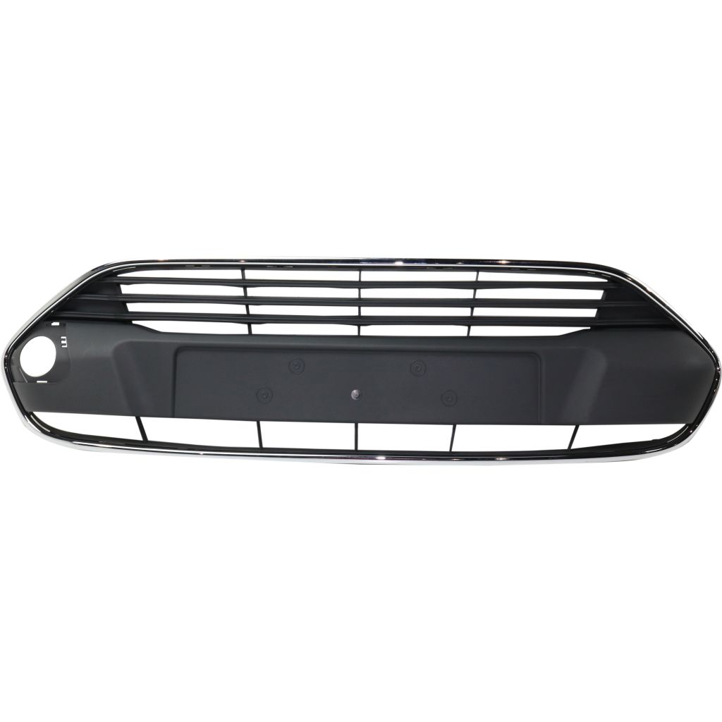 FORD TRUCKS & VANS TRANSIT CONNECT FRONT BUMPER GRILLE UPPER BLACK W/CHROME SURROUND MLDG **CAPA** OEM#DT1Z17E810A 2014-2018 PL#FO1036171C