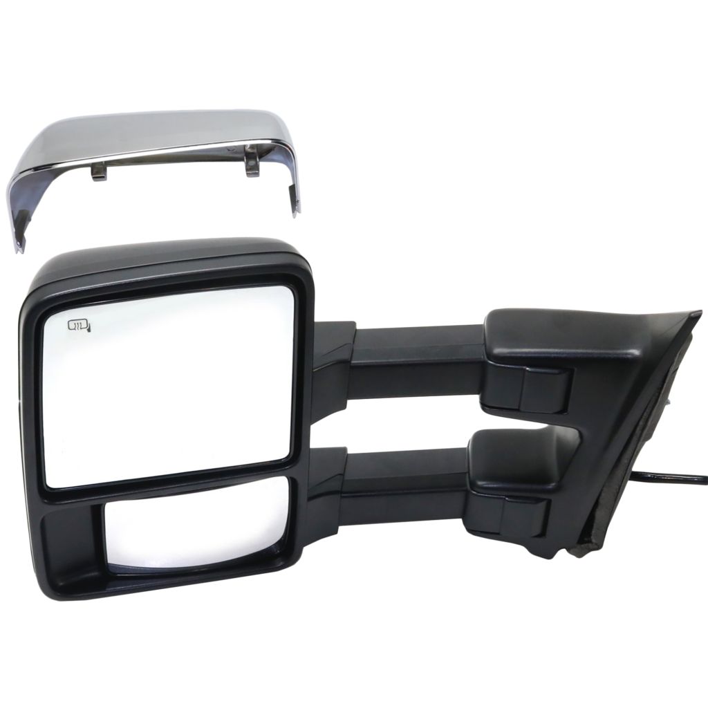 FORD TRUCKS & VANS FORD/PU (F250/350/450/550) Super Duty DOOR MIRROR LEFT (Driver Side) PWR/HTD/SIGNAL/MEMORY/P-FOLD (PWR TELESCOPING)(BLK&CHR CVR)(TOW OEM#9C3Z17683MA-PFM (P) 2009-2010 PL#FO1320492