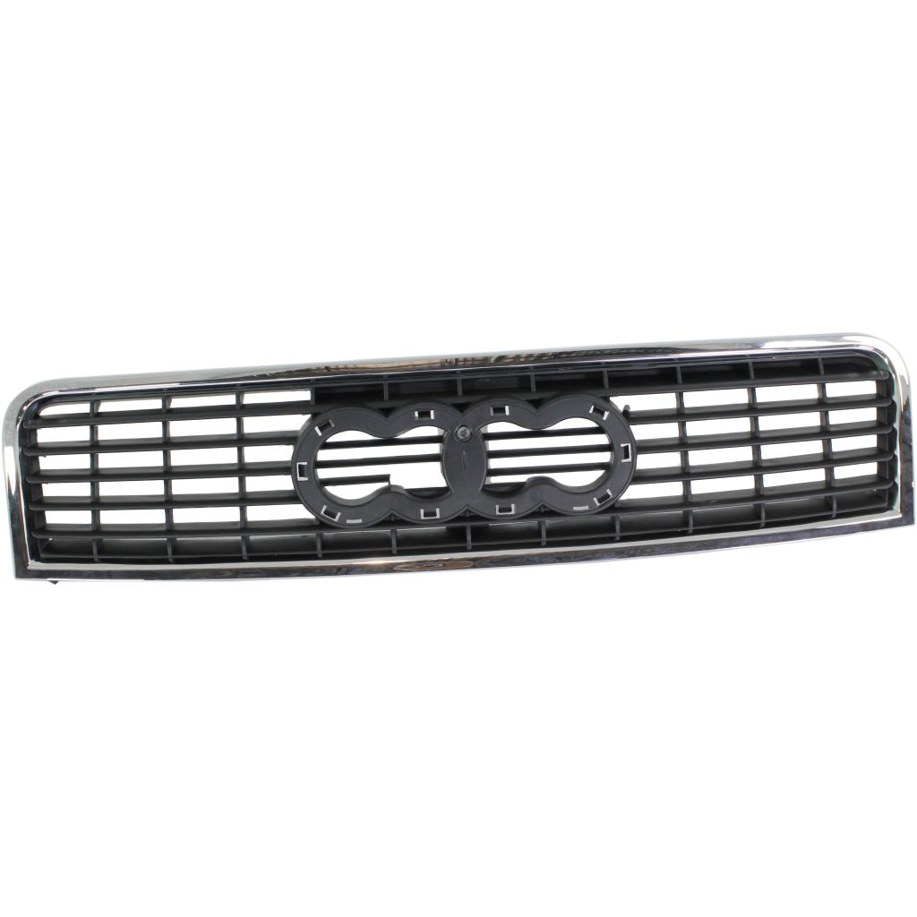 AUDI A4 SEDAN/WAGON (GEN 2) (1.8L/3.0L) GRILLE ASSY BLACK W/CHROME FRAME (Satin BLACK) OEM#8E0853651G5PV 2002-2005 PL#AU1200114