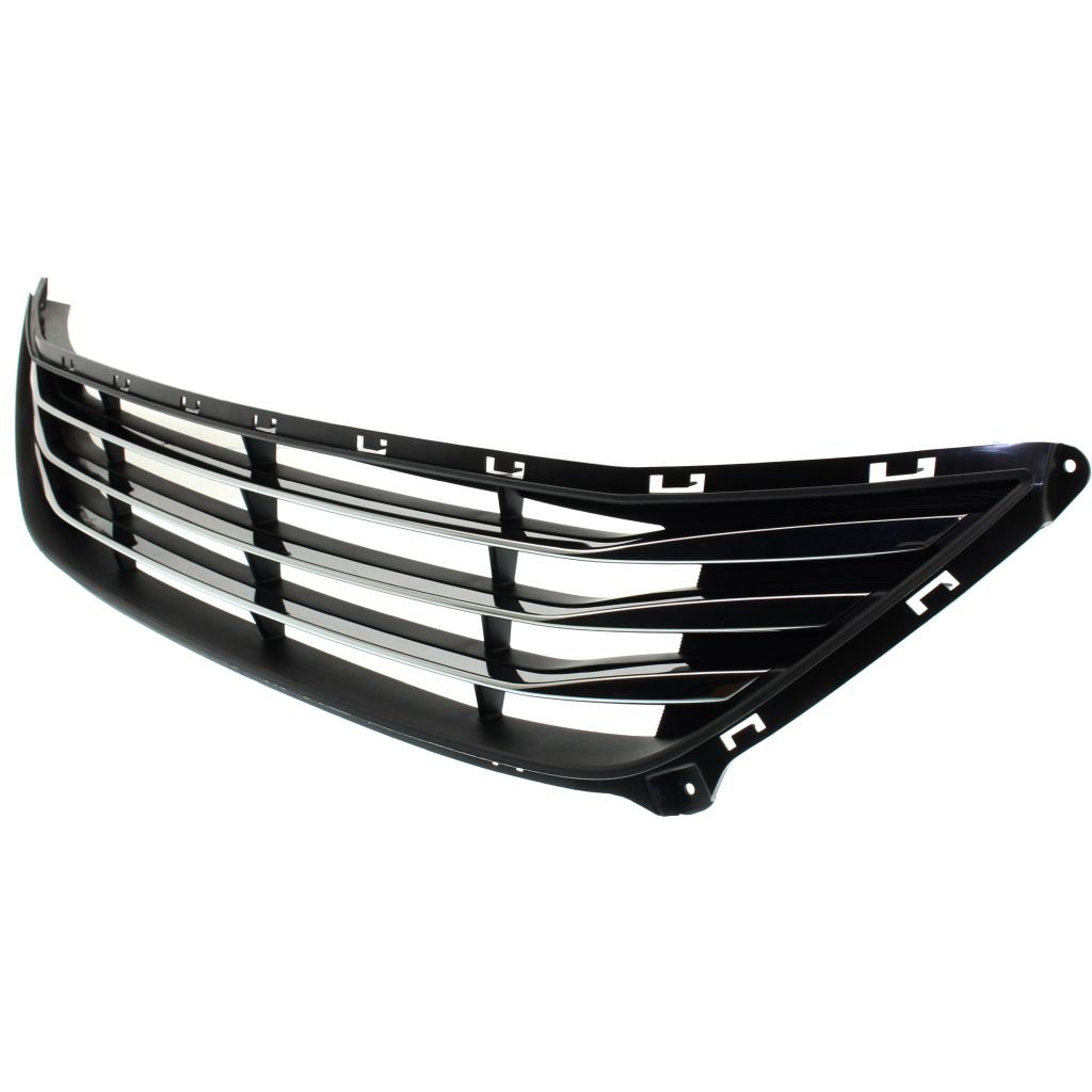 HYUNDAI ELANTRA SEDAN FRONT BUMPER GRILLE BLACK W/BLACK BAR W/LWR DARK-CHROME OUTER LDG (USA) OEM#865603Y700 2014-2016 PL#HY1036140