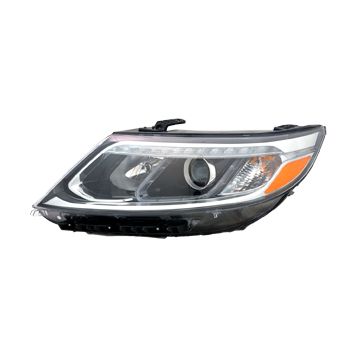 KIA SORENTO HEAD LAMP ASSY LEFT (Driver Side) (HALOGEN)(EX/SX)(W/ LED) OEM#921011U600 2014-2015 PL#KI2502165