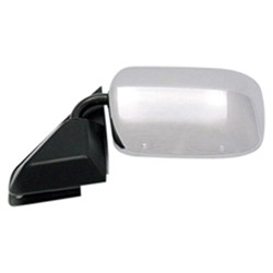 GM TRUCKS & VANS TAHOE (CHEVY) (HEAD/LAMP & C/L 2pcs Design ) MIRROR LEFT (Driver Side) CHROME MANUAL(BELOW EYELINE) OEM#15697331 1995-2000 PL#GM1320106
