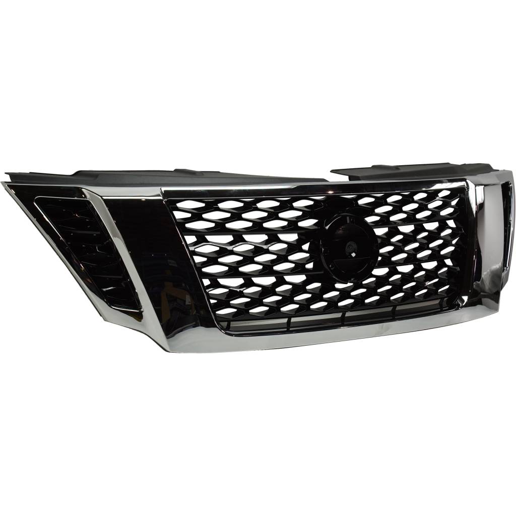 NISSAN ARMADA GRILLE BLACK/CHROME (W/CAMERA) OEM#623105ZW0B 2017-2020 PL#NI1200287