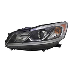 HONDA ACCORD SEDAN HEAD LAMP ASSEMBLY LEFT (Driver Side) (HALOGEN) W/LED DRL**CAPA** OEM#33150T2AA81 2016-2017 PL#HO2502169C