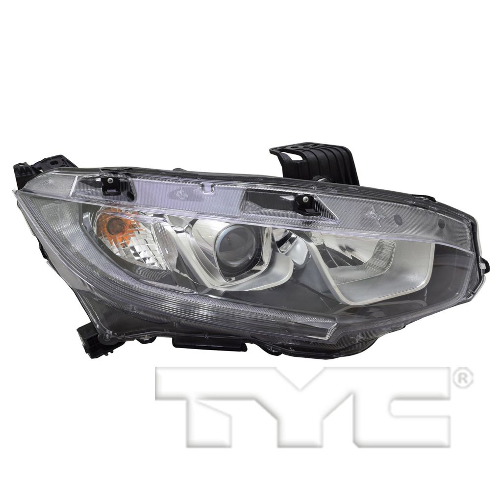 HONDA CIVIC HATCHBACK (EXC TYPE R) HEAD LAMP ASSEMBLY RIGHT (Passenger Side) (HALOGEN) OEM#33100TBAA01 2017-2019 PL#HO2503173