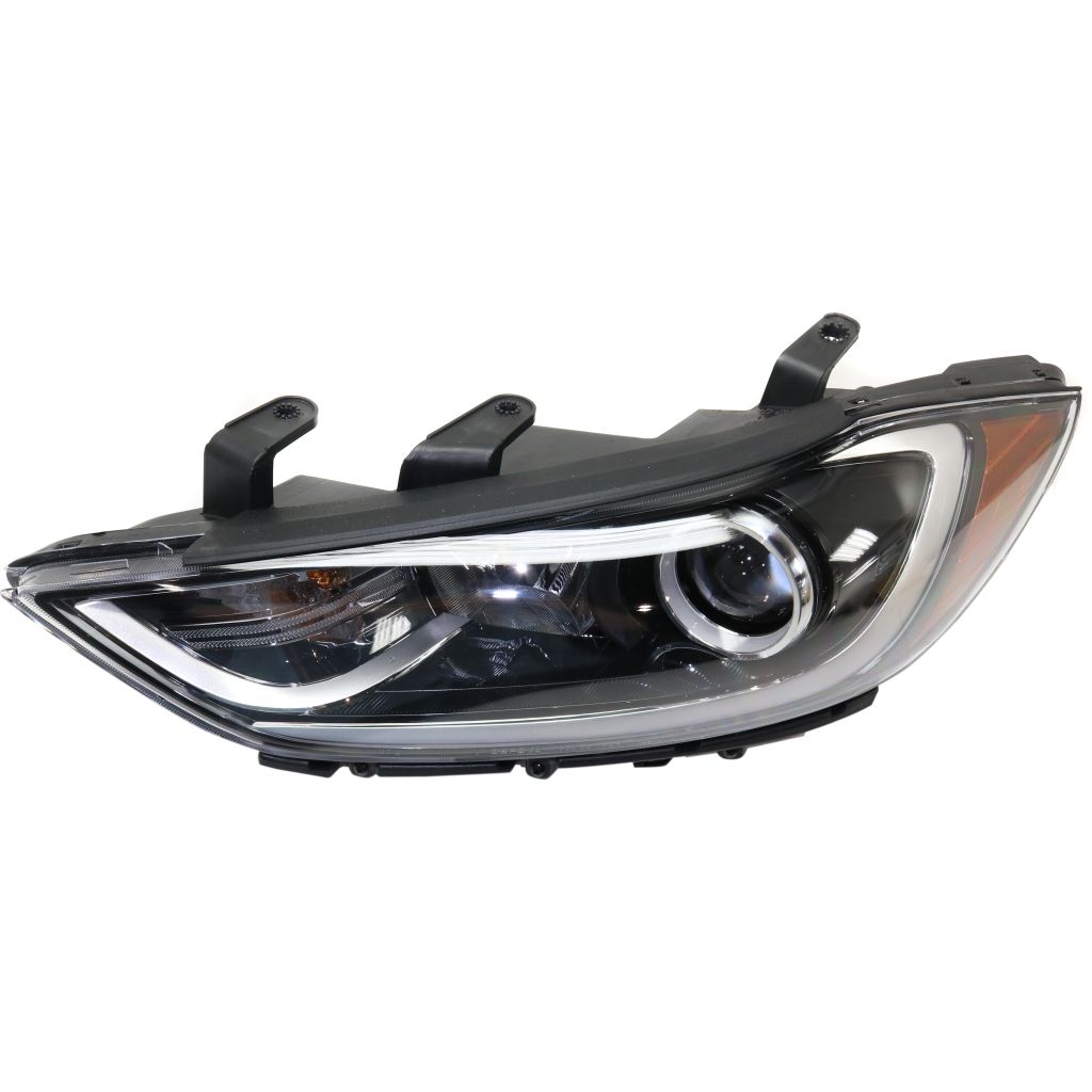 HYUNDAI ELANTRA SEDAN HEAD LAMP ASSEMBLY LEFT (Driver Side) (HALGEN)(W/LED DRL IN BMP)(USA)(EXC SPORT MDL) OEM#92101F3010 2017-2018 PL#HY2502210